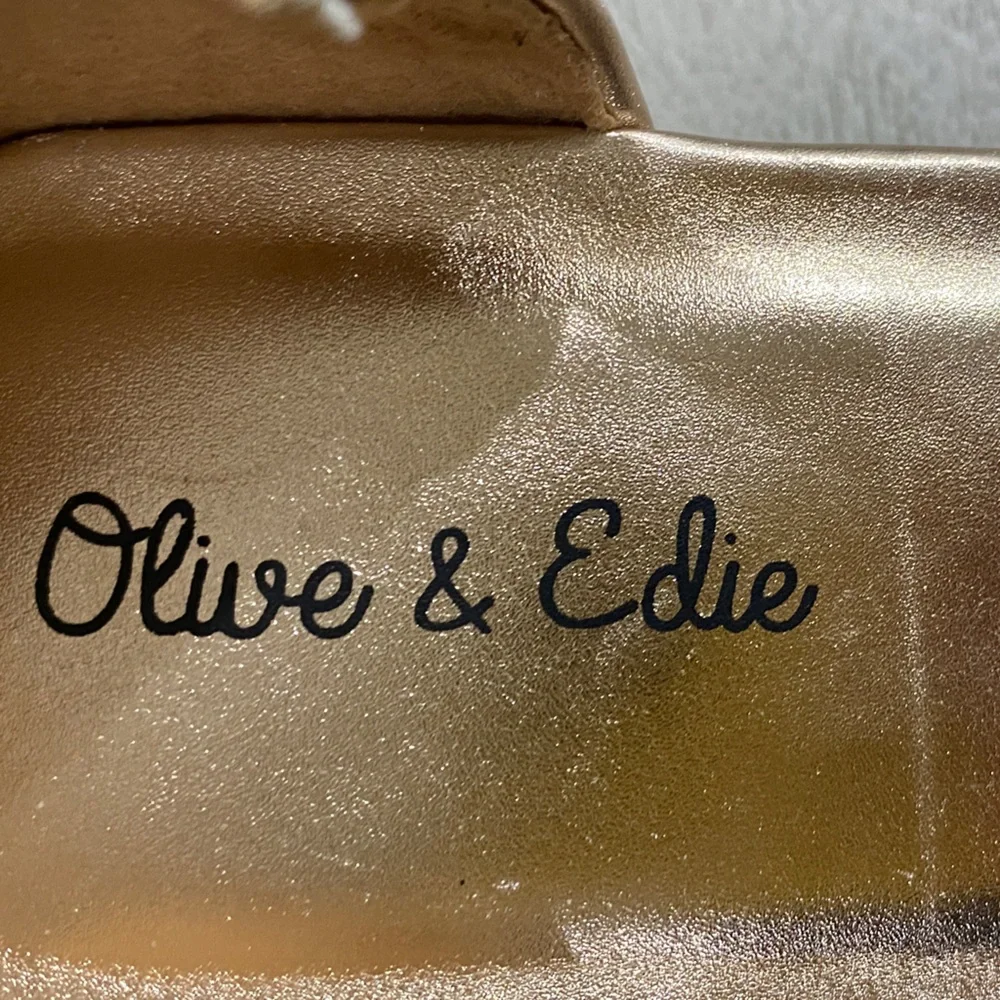 Chic Rose Gold Girls Sparkly Dress Shoes with Ankle Strap - Girls Size 6 NWT